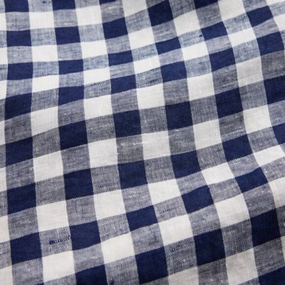 Doen x Gap 100% Linen Gingham Midi Dress Medium - Picture 4 of 6